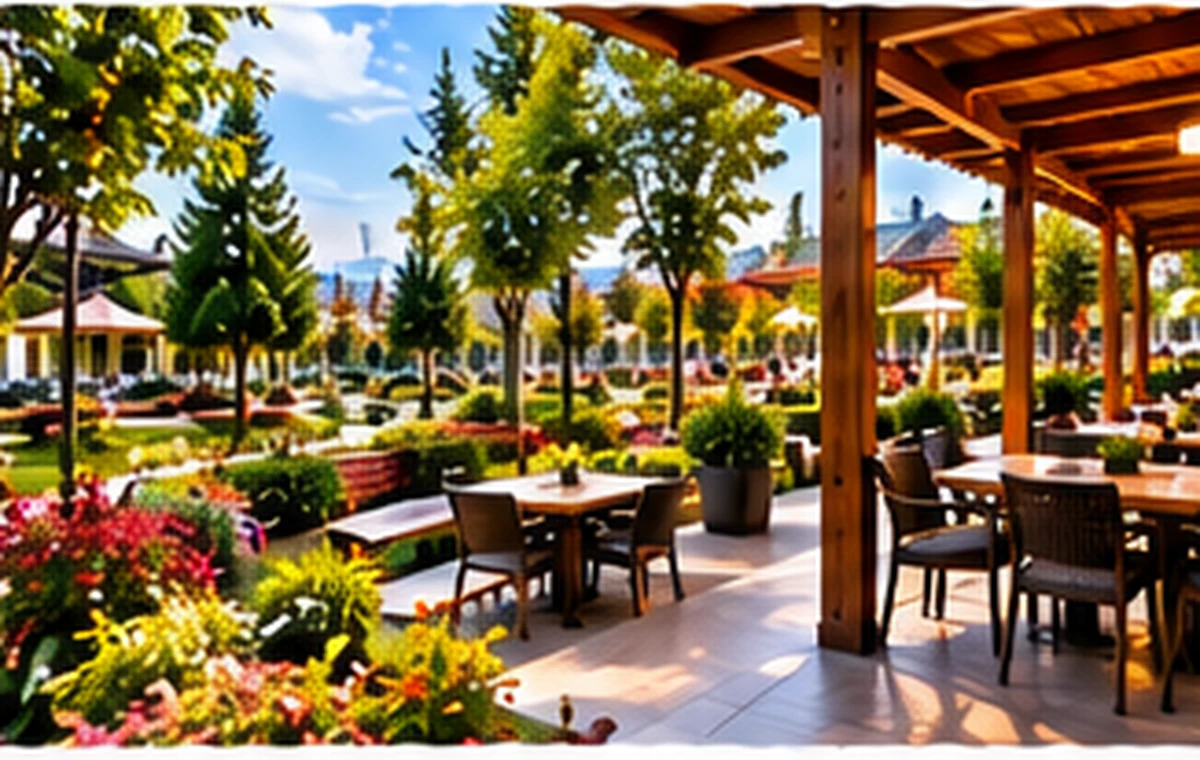 Divan Park pergola ve açık hava dinlenme alanı